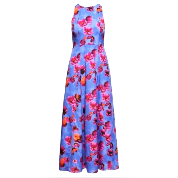 Banana Republic Dresses & Skirts - Banana Republic | Floral Contrast Stitch Maxi Dress, Sz. 20